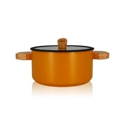 Faitout Ector Induction Aluminium Revêtu 24 Cm Jaune