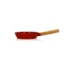 Poêle Ector Induction Aluminium Revêtu Manche En Bois 20 Cm Rouge
