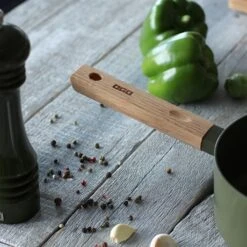 Casserole Ector Induction Aluminium Revêtu Manche En Bois 20 Cm Vert -Cuisine Fournitures Boutique 108018 4 1 Casserole Ector induction aluminium revetu manche en bois 20 cm vert Ogo