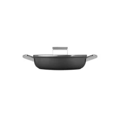 Smeg Sauteuse Aluminium Antiadhésive 28 Cm Noir Mat Avec Couvercle En Verre Trempé -Cuisine Fournitures Boutique 112002 2 1 Sauteuse aluminium antiadhesive 28 cm noir mat avec couvercle en verre trempe Smeg