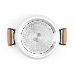 LIVOO Faitout Wood Line Blanc 24 Cm -Cuisine Fournitures Boutique 116000 3 1 Faitout wood line blanc 24 cm Livoo