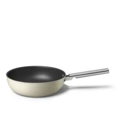 Smeg Wok Aluminium Antiadhésif 30 Cm Crème Mat -Cuisine Fournitures Boutique 116001 3 2 Wok aluminium antiadhesif 30 cm creme mat Smeg