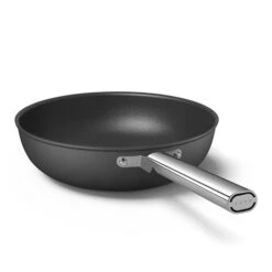 Smeg Wok Aluminium Antiadhésif 30 Cm Noir Mat -Cuisine Fournitures Boutique 133005 2 4 Wok aluminium antiadhesif 30 cm noir mat Smeg