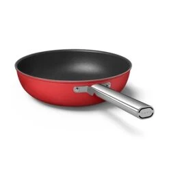 Smeg Wok Aluminium Antiadhésif 30 Cm Rouge Mat -Cuisine Fournitures Boutique 133006 2 6 Wok aluminium antiadhesif 30 cm rouge mat Smeg