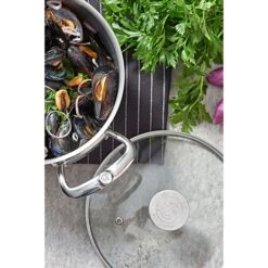 De Buyer Couvercle En Verre Cerclé Inox 14 Cm -Cuisine Fournitures Boutique 147014 2 2 Couvercle en verre cercle inox 14 cm De Buyer