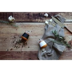 Moulin à Sel En Bois Effet Cuir Blanc -Cuisine Fournitures Boutique 200030 4 1 Moulin a sel en bois effet cuir blanc Ogo