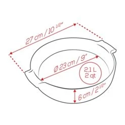 Peugeot Plat Four Rond Céramique Ardoise 27 Cm 5 Peugeot Plat Four Rond Céramique Ardoise 27 Cm -Cuisine Fournitures Boutique 201197 2 2 Plat four rond ceramique ardoise 27 cm Peugeot