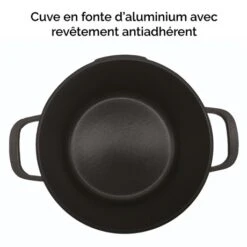 Cocotte Légère Ronde En Fonte D'aluminium 24 Cm 4,5 L Coloris Noir -Cuisine Fournitures Boutique 203000 4 11 Cocotte legere ronde en fonte d aluminium 24 cm 4 5 L coloris noir Mathon