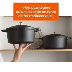 Cocotte Légère Ronde En Fonte D'aluminium 28 Cm 6,7 L Coloris Noir 7 Cocotte Légère Ronde En Fonte D'aluminium 28 Cm 6,7 L Coloris Noir -Cuisine Fournitures Boutique 203001 2 9 Cocotte legere ronde en fonte d aluminium 28 cm 6 7 L coloris noir Mathon