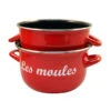 Marmite à Moules Acier émaillé 18 Cm Rouge