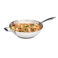 Lot Wok Tout Inox Et Couvercle Verre 30 Cm Excell'Inox -Cuisine Fournitures Boutique 209005 2 1 Lot wok tout inox et couvercle verre 30 cm Excell Inox Mathon