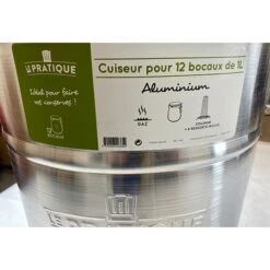 Lot Cuiseur 40 L 12 Bocaux Et Thermomètre à Cadran -Cuisine Fournitures Boutique 209018 4 1 Lot cuiseur 40 L 12 bocaux et thermometre a cadran Le Pratique