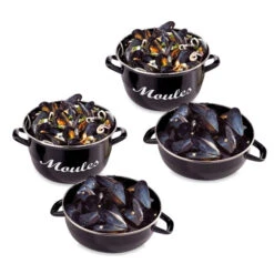 Lot De 2 Marmites à Moules 24 Cm