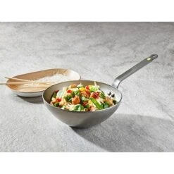 De Buyer Wok Minéral B 28 Cm 5 De Buyer Wok Minéral B 28 Cm -Cuisine Fournitures Boutique 211023 2 1 Wok Mineral B 28 cm De Buyer