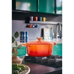 Le Creuset Cocotte Fonte Rond 24 Cm Volcanique 8 Le Creuset Cocotte Fonte Rond 24 Cm Volcanique -Cuisine Fournitures Boutique 213180 3 3 Cocotte fonte rond 24 cm volcanique Le Creuset