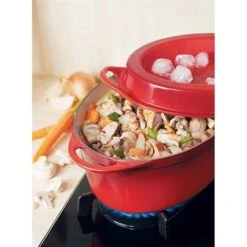 Le Creuset Cocotte Fonte Ovale Doufeu 32 Cm 7,2 L Cerise -Cuisine Fournitures Boutique 21385 2 3 Cocotte fonte ovale Doufeu 32 cm 7 2 L cerise Le Creuset