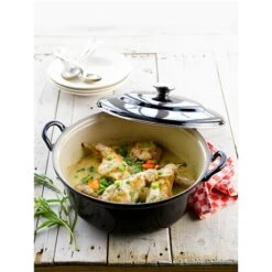 Le Creuset Cocotte Fonte Ronde Plume 24 Cm 2,4 L Noir -Cuisine Fournitures Boutique 21607 3 1 Cocotte fonte ronde Plume 24 cm 2 4 L noir Le Creuset
