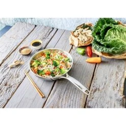 Poêle Sautoir Inox Castel'Pro 24 Cm 8 Poêle Sautoir Inox Castel'Pro 24 Cm -Cuisine Fournitures Boutique 271059 3 6 Poele sautoir inox Castel Pro 24 cm Cristel