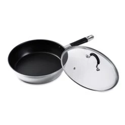 Sauteuse Antiadhésive Inox Et Couvercle Rapid Cook 28 Cm
