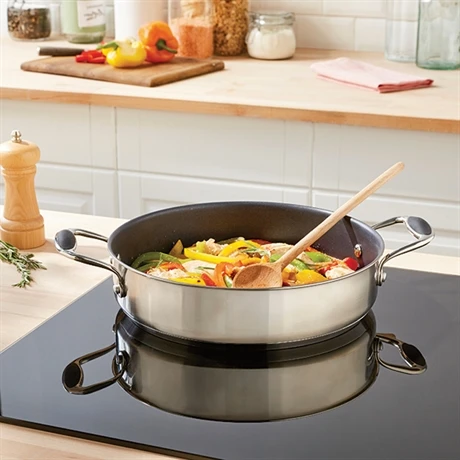 Sauteuse 2 Anses Inox Antiadhérente 28 Cm Excell'Inox 2 Sauteuse 2 Anses Inox Antiadhérente 28 Cm Excell'Inox – Image 2