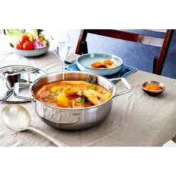 Faitout Tout Inox Et Couvercle Castel'Pro 28 Cm -Cuisine Fournitures Boutique 276000 2 4 Faitout tout inox et couvercle Castel Pro 28 cm Cristel