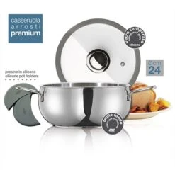 Faitout Inox Avec Couvercle Premium 24 Cm 5 L -Cuisine Fournitures Boutique 27673 2 3 Faitout inox avec couvercle Premium 24 cm 5 L Inoxriv