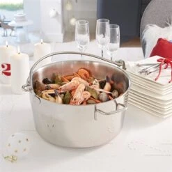 Marmite à Crustacés - Bassine à Confiture Inox 30 Cm -Cuisine Fournitures Boutique 278111 2 13 Marmite a crustaces Bassine a confiture inox 30 cm Mathon