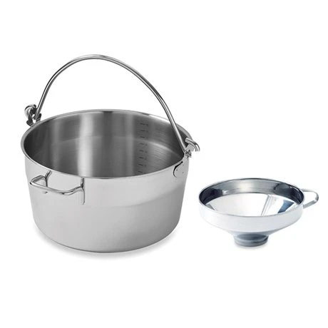 Lot Bassine à Confiture Inox 30 Cm Et Entonnoir 14 Cm 1 Lot Bassine à Confiture Inox 30 Cm Et Entonnoir 14 Cm