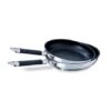 Lot 2 Poêles Antiadhésives Rapid Cook Inox 20 Et 24 Cm