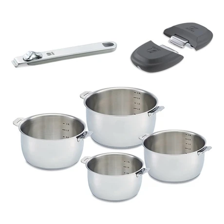 BEKA Lot 4 Casseroles Select Avec Une Poignée Et 2 Anses Gris 1 BEKA Lot 4 Casseroles Select Avec Une Poignée Et 2 Anses Gris