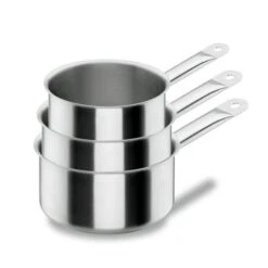 Lot 3 Casseroles 12 14 16 Cm Chef Classic