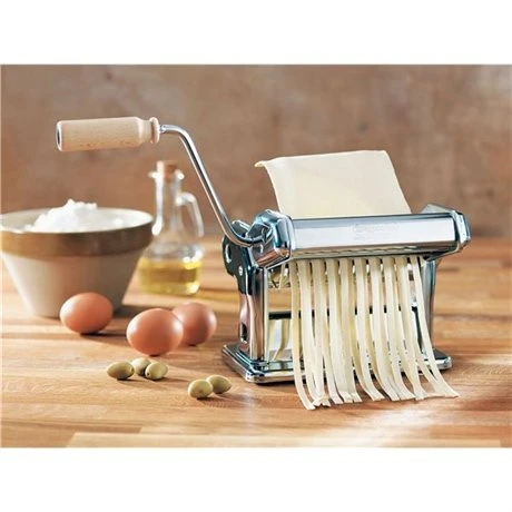 Imperia Machine à Pâtes Fraîches Acier Chromé 2 Imperia Machine à Pâtes Fraîches Acier Chromé – Image 2