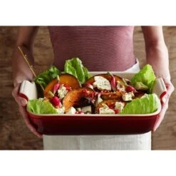 Le Creuset Plat Rectangulaire Céramique 19 Cm Cerise -Cuisine Fournitures Boutique 301013 3 1 Plat rectangulaire ceramique 19 cm Cerise Le Creuset