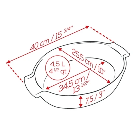 Peugeot Plat à Four Ovale Appolia 40 Cm Ardoise 2 Peugeot Plat à Four Ovale Appolia 40 Cm Ardoise – Image 2