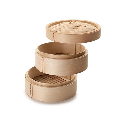 Ibili Cuiseur Vapeur Bambou 2 Niveaux 2 Ibili Cuiseur Vapeur Bambou 2 Niveaux – Image 2