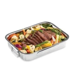 Plat à Four Rectangulaire Inox 35 Cm -Cuisine Fournitures Boutique 37111 2 3 Plat a four rectangulaire inox 35 cm Baumalu