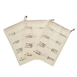 Set De 3 Sacs Coton Gradués