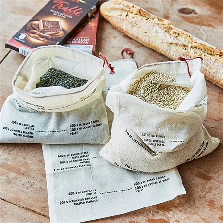 Set De 3 Sacs Coton Gradués 2 Set De 3 Sacs Coton Gradués – Image 2