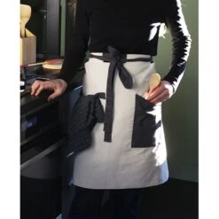 Tablier De Cuisine En Coton 6 Tablier De Cuisine En Coton -Cuisine Fournitures Boutique 606099 2 1 Tablier de cuisine en coton Pebbly