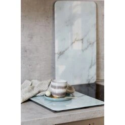 Set 2 Couvre-plaques Protection Motif Marbre -Cuisine Fournitures Boutique 62410 4 3 Set 2 couvre plaques protection motif marbre Wenko by Maximex