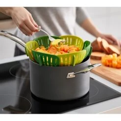 Joseph Joseph Panier Vapeur Pliable - Vert -Cuisine Fournitures Boutique 650119 4 1 Panier vapeur pliable Vert Joseph Joseph