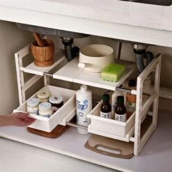 Rangement Sous évier Extensible 8 Rangement Sous évier Extensible -Cuisine Fournitures Boutique 653463 3 4 Rangement sous evier extensible