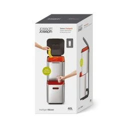 Joseph Joseph Poubelle Totem Pierre 40 L - 2 Compartiments 20 L -Cuisine Fournitures Boutique 658000 3 2 Poubelle Totem Pierre 40 L 2 compartiments 20 L Joseph Joseph