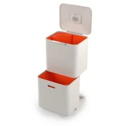 Joseph Joseph Poubelle Totem Pierre 60 L - 2 Compartiments 30 L