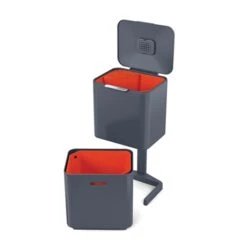 Joseph Joseph Poubelle Totem Graphite 60 L - 2 Compartiments 30 L -Cuisine Fournitures Boutique 658003 2 2 Poubelle Totem Graphite 60 L 2 compartiments 30 L Joseph Joseph
