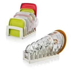 Lot Support Pour Couvercles De Boites Et Couvercles De Matériel De Cuisson
