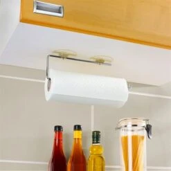 Porte Essuie-tout Chrome à Ventouse -Cuisine Fournitures Boutique 673060 3 4 Porte Essuie tout chrome a ventouse Wenko by Maximex