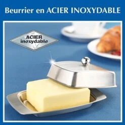 Beurrier En Acier Inoxydable 5 Beurrier En Acier Inoxydable -Cuisine Fournitures Boutique 673167 2 1 Beurrier en acier inoxydable Wenko by Maximex