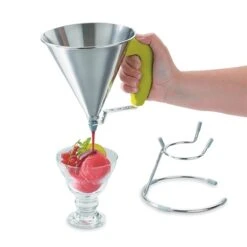 De Buyer Entonnoir à Piston Vert -Cuisine Fournitures Boutique 67351 2 1 Entonnoir a piston vert De Buyer