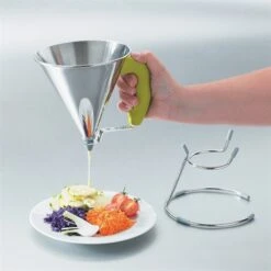 De Buyer Entonnoir à Piston Vert -Cuisine Fournitures Boutique 67351 3 1 Entonnoir a piston vert De Buyer